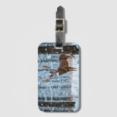 Winter Buck Gepäcktag Gepäckanhänger (Vorderseite Vertikal)
