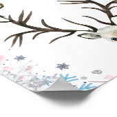 Winter buck oder tun Geschlecht zeigen Daumenabdru Poster (Ecke)