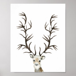 Winter buck oder tun Geschlecht zeigen Daumenabdru Poster