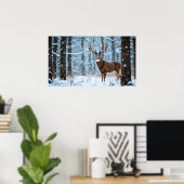 Winter Buck Poster (Heimbüro)