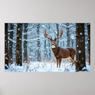 Winter Buck Poster