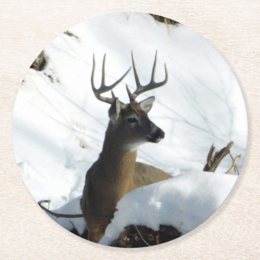 Winter Buck Untersetzer (Vorderseite)