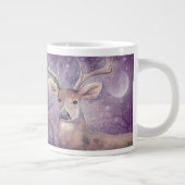 Winter Buck Wildlife Dez Jumbo-Tasse (Rechts)