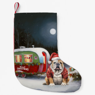 Winter Bulldog Caravan Weihnachtsabenteuer Kleiner Weihnachtsstrumpf