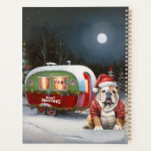 Winter Bulldog Caravan Weihnachtsabenteuer Planer (Rückseite)