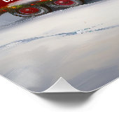 Winter Bulldog Caravan Weihnachtsabenteuer Poster (Ecke)