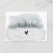 Winter Bunny Animes Baby Shower Books for Baby Begleitkarte (Rückseite)