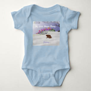 Winter Bunny Baby Strampler