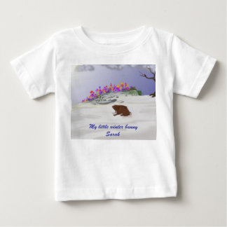 Winter Bunny Baby T-shirt