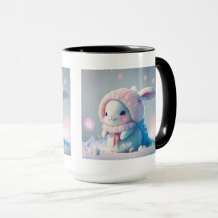 Winter Bunny Combo Tasse, 15 oz Tasse