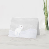 Winter Bunny Folded Card Karte (Vorderseite)
