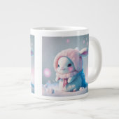 Winter Bunny Jumbo Tasse (Vorderseite Rechts)