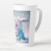Winter Bunny Latte Tasse (Rechte Ecke)
