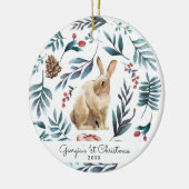 Winter Bunny | Personalisierte Weihnachtsschmuck (Links)