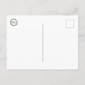 Winter Bunny Postcard Postkarte (Rückseite)