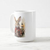 Winter Bunny Rabbit Tasse (Vorderseite Links)