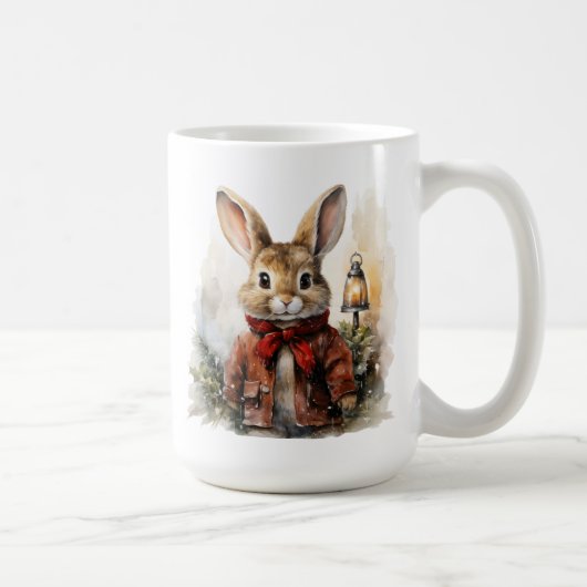Winter Bunny Rabbit Tasse (Rechts)