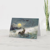 Winter bunnys Weihnachtskarte Feiertagskarte (Vorderseite)