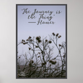 Winter Burdock Fost Frost von Linandara Poster