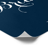 Winter Burgund florales Rustikales Brautparty der  Poster (Ecke)