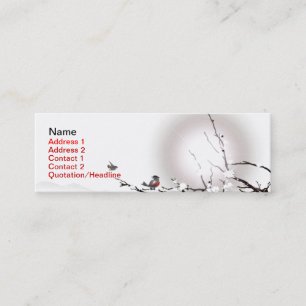 Winter Business Card Mini Visitenkarte
