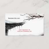 Winter Business Card Visitenkarte (Rückseite)