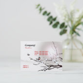 Winter Business Card Visitenkarte (Stehend Vorderseite)