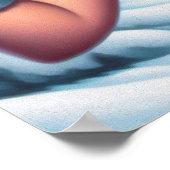 Winter Button-up Girl Poster (Ecke)