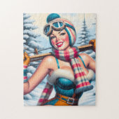 Winter Button-up Girl Puzzle (Vertikal)