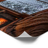 Winter Cabin Komfort Poster (Ecke)