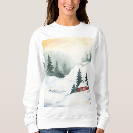 Winter Cabin Retreat Sweatshirt (Vorderseite)