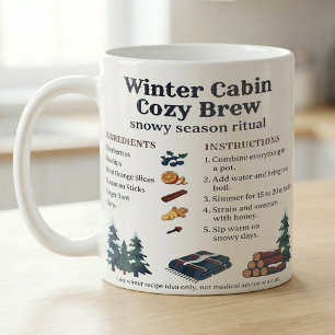 Winter-Cabin-Simmer-Rezept für gemütliche Nächte Kaffeetasse