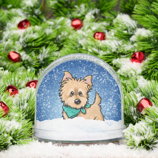 Winter Cairn Terrier Christmas Art Schneekugeln (Weihnachten)
