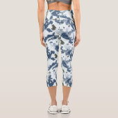 Winter Camouflage Capri Leggings (Rückseite)