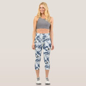 Winter Camouflage Capri Leggings (Vorderseite)