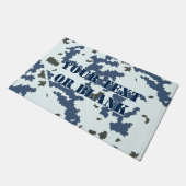 Winter Camouflage Fußmatte (Schrägansicht)