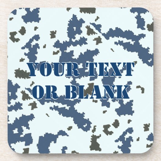Winter Camouflage Getränkeuntersetzer (Vorderseite)