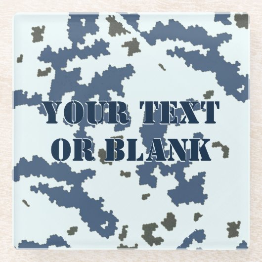 Winter Camouflage Glasuntersetzer (Vorderseite)