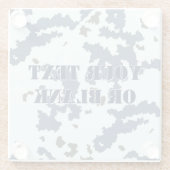 Winter Camouflage Glasuntersetzer (Rückseite)