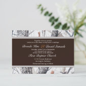 Winter-Camouflage-Hochzeits-Einladung Einladung (Stehend Vorderseite)
