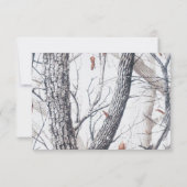 Winter-Camouflage-Hochzeits-Einladung Einladung (Rückseite)