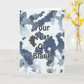 Winter Camouflage Karte (Gelbe Blume)