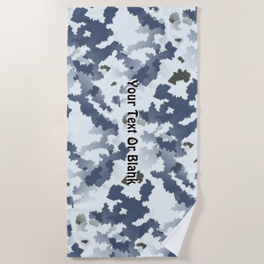 Winter Camouflage Strandtuch (Vorderseite)