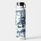 Winter Camouflage Trinkflasche (Rückseite)
