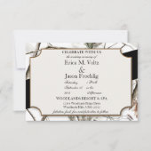 Winter Camouflage Wedding Einladung (Vorderseite)