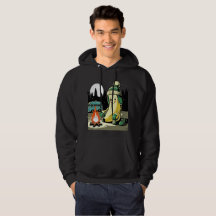 Winter Camping Banana Hoodie
