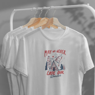 Winter Camping Cabin Nature T-Shirt