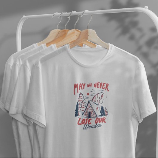 Winter Camping Cabin Nature T-Shirt