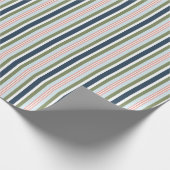Winter Candy Stripe Gift Wrap Geschenkpapier (Ecke)