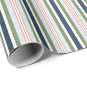 Winter Candy Stripe Gift Wrap Geschenkpapier (Rolleneckpunkt)
